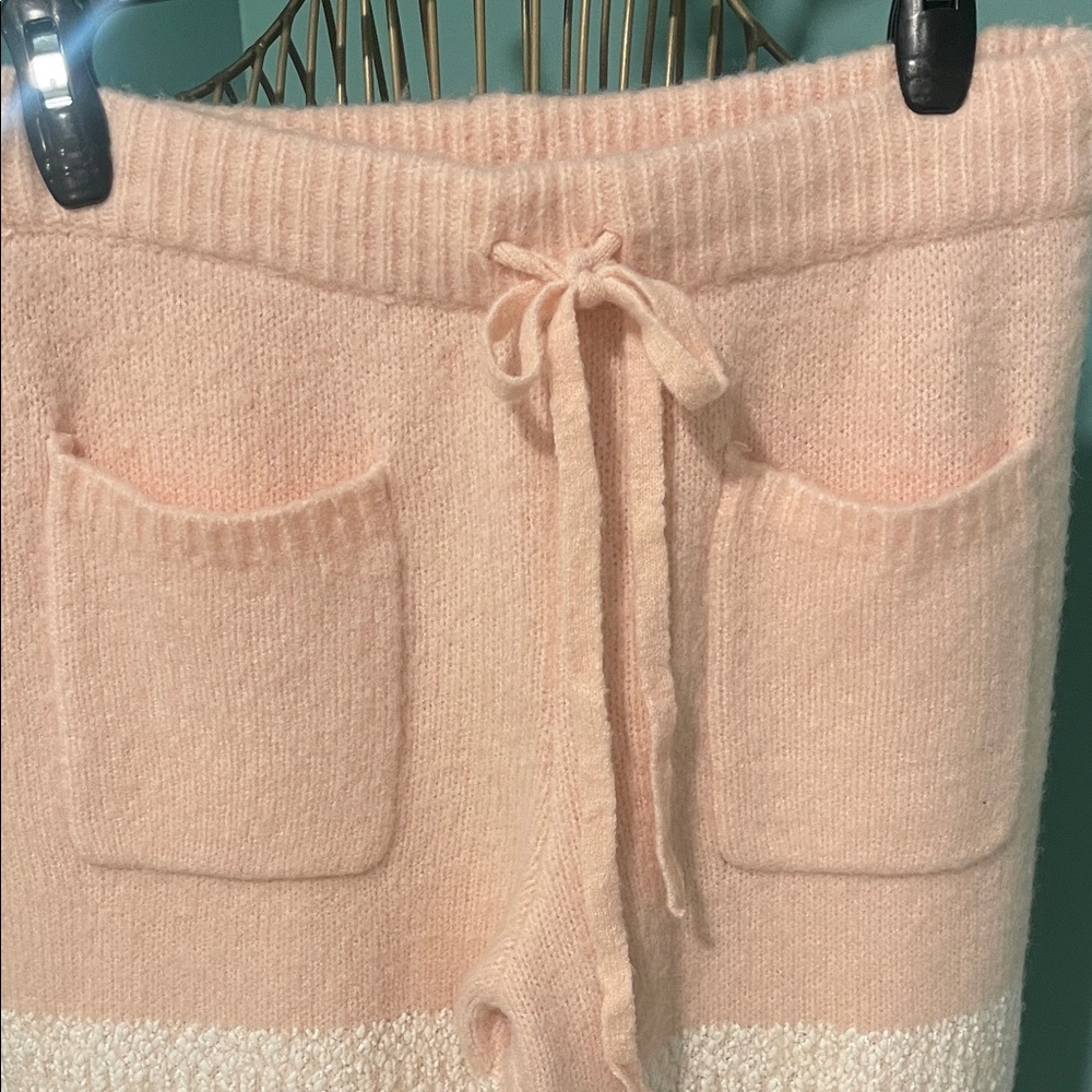 NWOT! Hem & Thread Pink & White Lounge Set